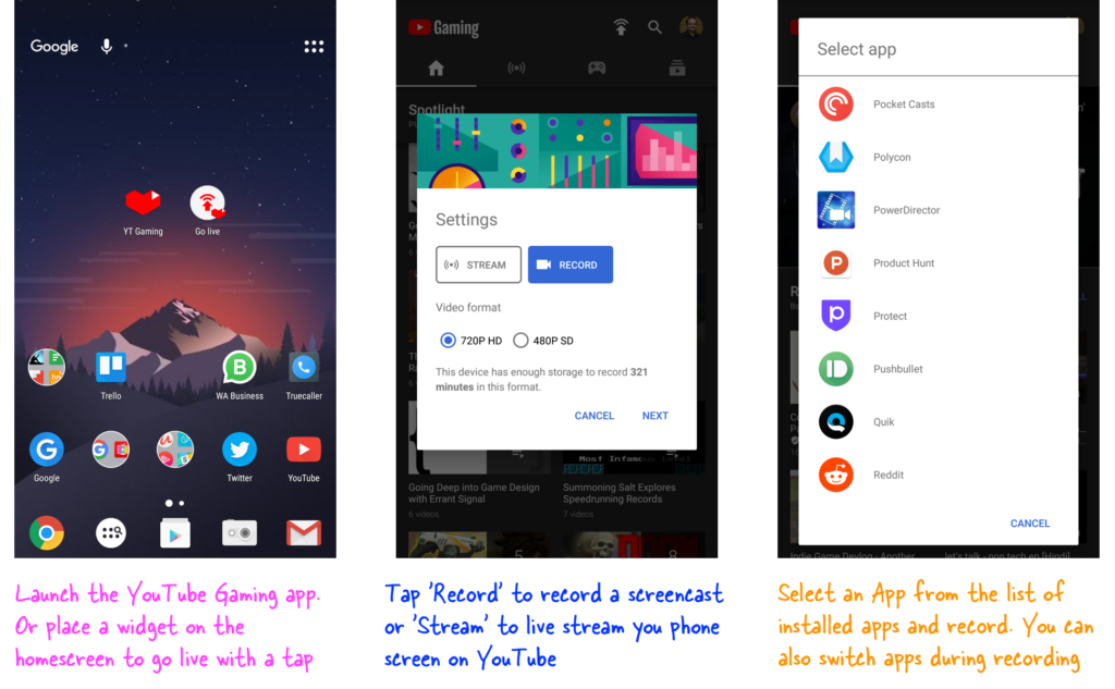 How to record screen on android phone