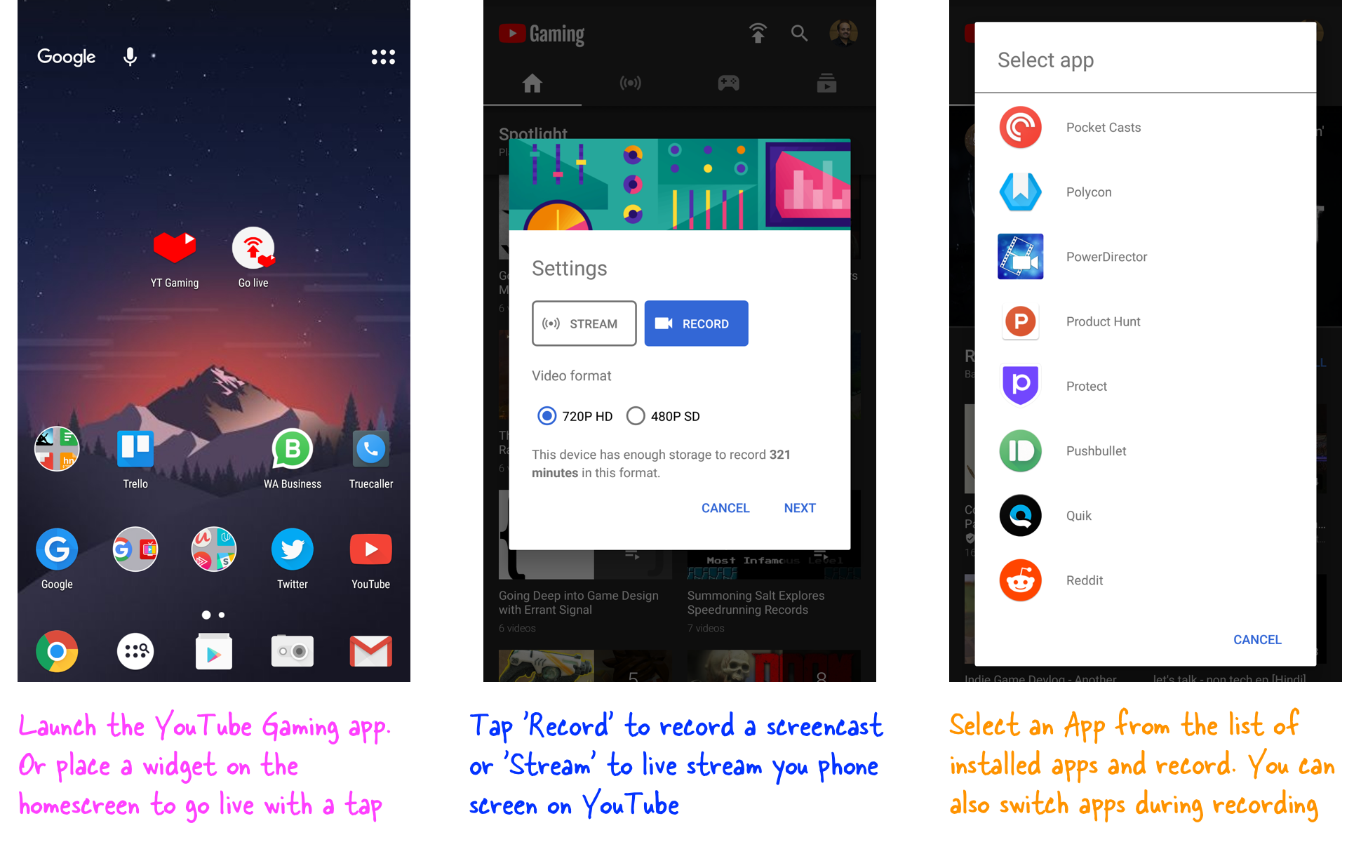 How to record screen on android phone