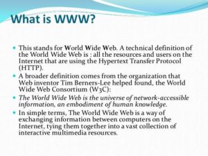 What is WWW