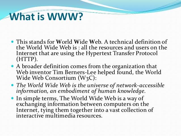What is WWW