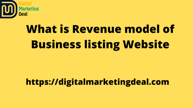 What is Revenue model of Business listing Website