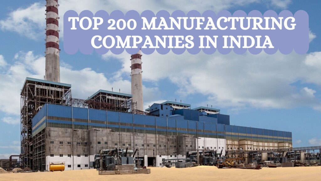 Top 10 Manufacturing companies in India