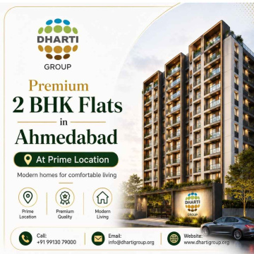 Premium 2 BHK Flats in Ahmedabad at Prime Location - Dharti Group