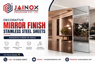 Decorative Mirror Finish Stainless Steel Sheets Manufacturer in India | Jainox Engineering