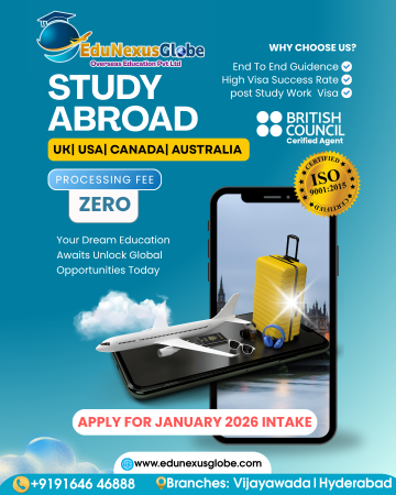 Study Abroad with EduNexus Globe – Apply for January 2026 Intake