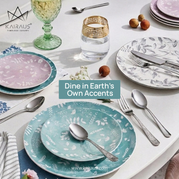 Dine with Earthy Feel with Ceramic Plates by Kairaus
