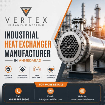 Industrial Heat Exchanger Manufacturer in Ahmedabad - Vertex Hi-Fab Engineering