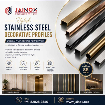 Stylish Stainless Steel Decorative Profiles for Modern Spaces - Jainox Engineering