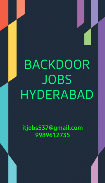IT/SOFTWARE JOBS HYDERABAD