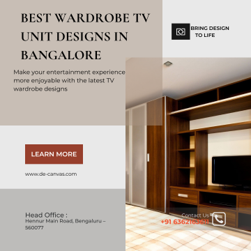 Best Wardrobe TV Unit Designs in Bangalore