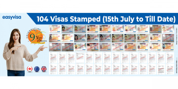 Easy Visa Consultants 104 Visas Stamped (15 July to Till date )