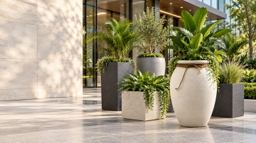 Large FRP Planter Ideas for Modern Commercial Spaces