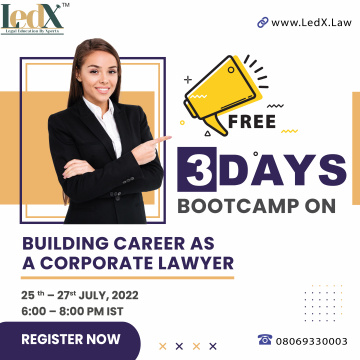 3-Day Bootcamp on Building Career as a Corporate law