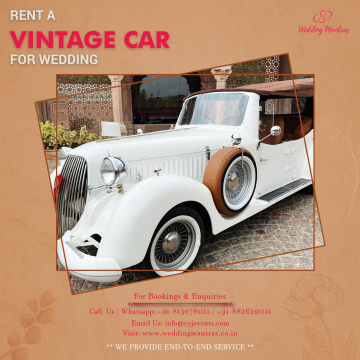 Vintage Cars on Rent for Destination Wedding in Delhi
