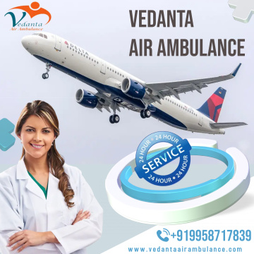 Get The Top Air Ambulance Service in Srinagar with Medical Equipment