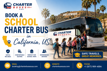 Reserved The Best School Charter Bus in California, US