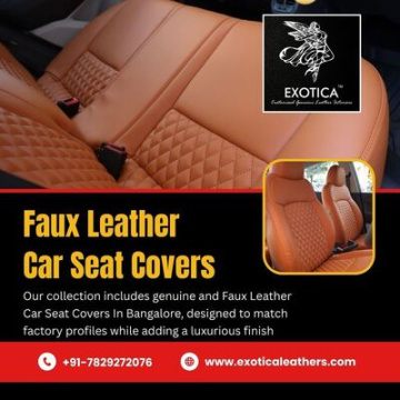 Car Seat Covers In Bangalore | Faux Leather Car Seat Covers In Bangalore