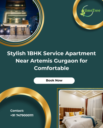 Smart 1BHK Serviced Apartment Near Artemis Gurgaon for Convenient Urban Stay