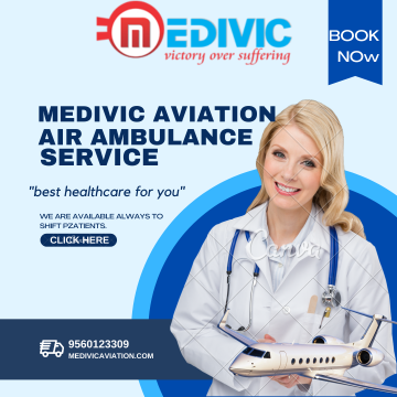 Hi-Tech Air Ambulance Service in Ahmedabad by Medivic Aviation