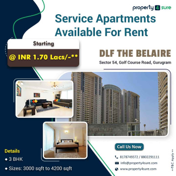 Service Apartments in DLF Belaire for Rent