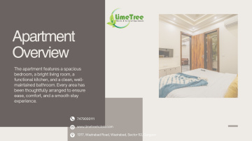Spacious 1BHK Service Apartment Near Medanta Hospital Gurgaon