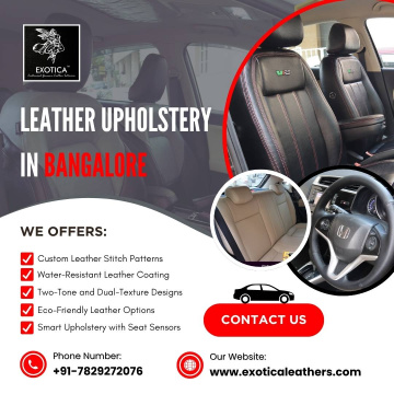 Leather Upholstery In Bangalore | Genuine Leather Car Seat Covers