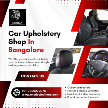 Car Upholstery Shop In Bangalore | Artificial Leather Car Seat Cover