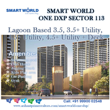 Luxurious 3 BHK and 4 BHK Apartments for Sale in Smart World One Dxp Residence, Sector 113 Gurgaon