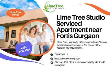 Comfortable Studio Serviced Apartments in Gurgaon Near Hospitals