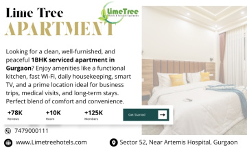 1BHK Serviced Apartment in Gurgaon – Furnished, Comfortable & Ready for Long Stay