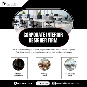 Vivid Kreations | Corporate Interior Designer Firm in Bangalore