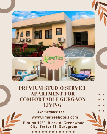 Well-Furnished Studio Service Apartment for Relaxed Gurgaon Living