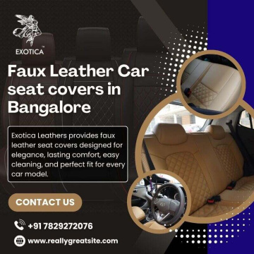 Faux Leather Car Seat Covers in Bangalore