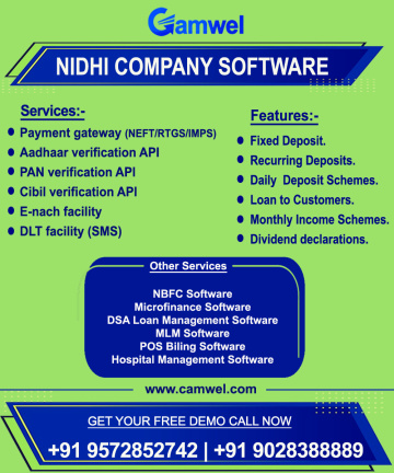 Best Nidhi Company Software by Camwel.