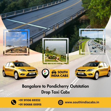 Bangalore to Pondicherry Outstation Drop Taxi Cabs