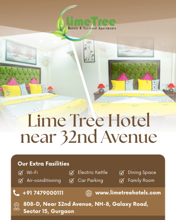 Peaceful Hotel Stay in Sector 15 Gurugram Near 32nd Avenue & NH-8