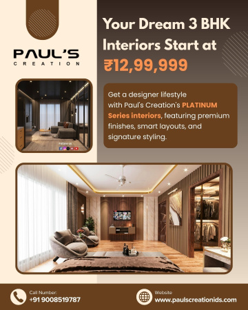 Home Interior Designers in Bangalore | PLATINUM Series 3 BHK