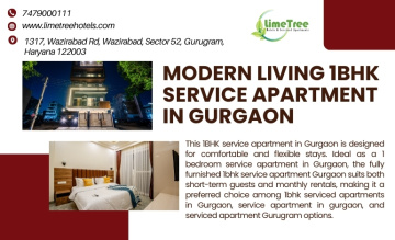 Lime Tree 1BHK Service Apartment Near Artemis Hospital Gurgaon