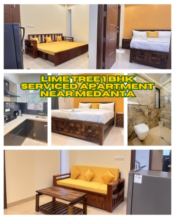 Modern 1BHK Serviced Apartment in Gurgaon for Short-Term & Monthly Stay