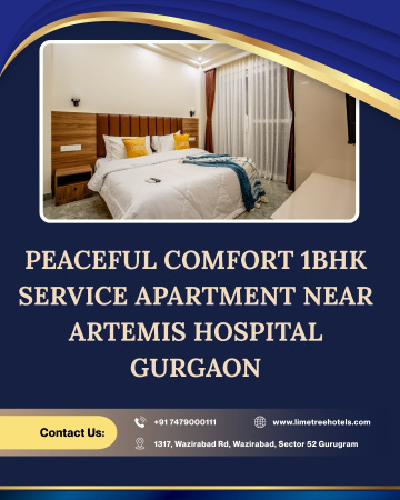 Relaxed Living 1BHK Service Apartment Near Artemis Hospital Gurgaon