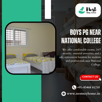 Boys PG near National College | Nest Stay Home