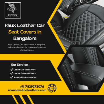 Faux Leather Car Seat Covers In Bangalore