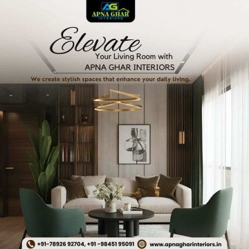 Luxury Living Room Interiors in Bangalore