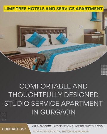 Serene Studio Service Apartment for Easy Gurgaon Living