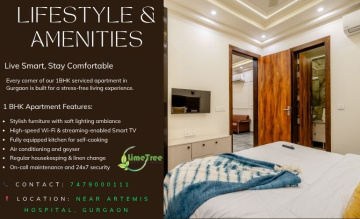 ComfortNest 1BHK Apartment Near Artemis Hospital Gurgaon