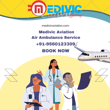 Medivic Aviation Air Ambulance Service in Ranchi with All Types of Medical Tools