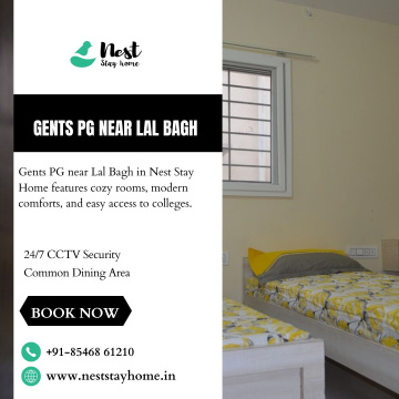 Gents PG near Lal Bagh | Nest Stay Home