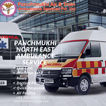 ICU Ambulance Service in Churachandpur by Panchmukhi North East