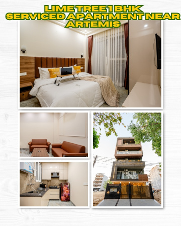Modern 1BHK Service Apartment Near Artemis Gurgaon Designed for Short and Long Stay