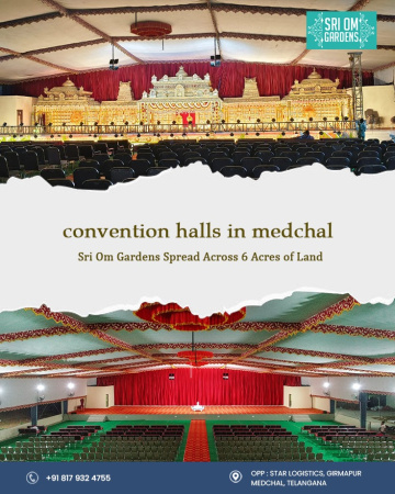 Top Convention Halls in Medchal for Weddings & Events | Sri Om Gardens